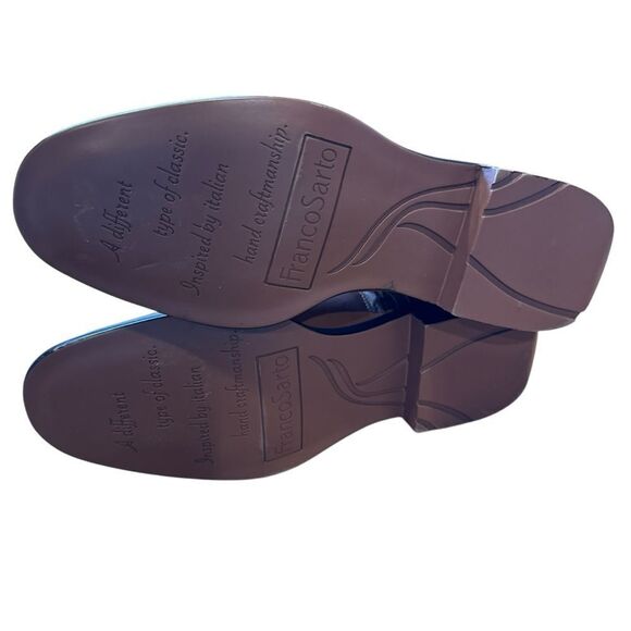 Revolve Franco Sarto Elese Leather Ankle Chelsea Boot in Cognac NWOT - Picture 11 of 13